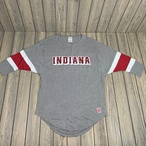 Victoria Secret Pink Women IU Indiana Hoosiers Lounge Shirt T-Shirt Sz XS Casual
